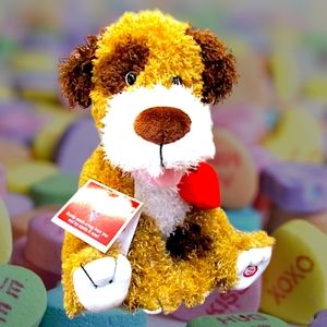 Hallmark Talking Buddy Plush Animated Puppy Dog Animal Valentines Day Flaps Ears